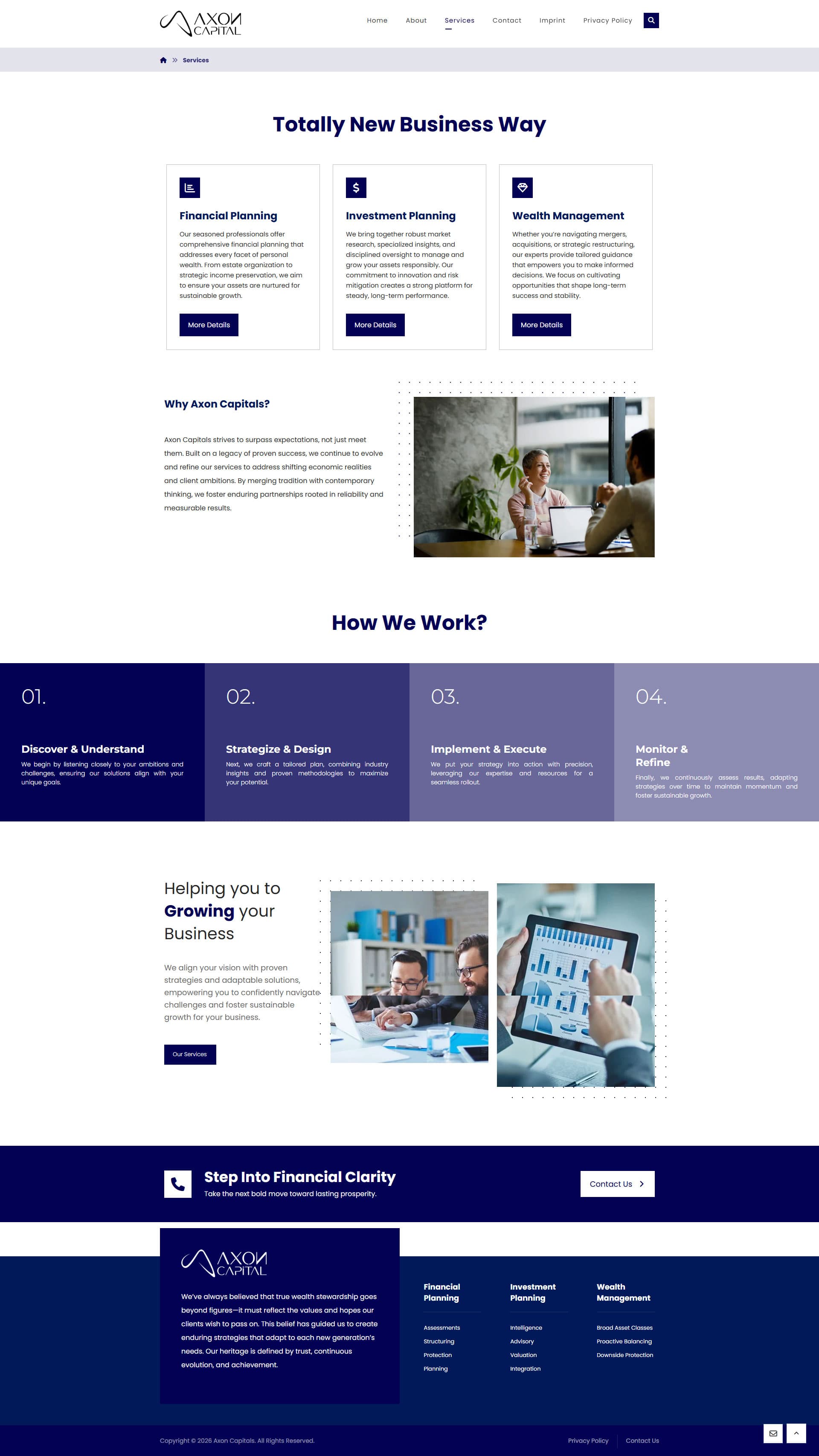 Axon Capitals Wealth & Advisory Web Presence gallery image 3