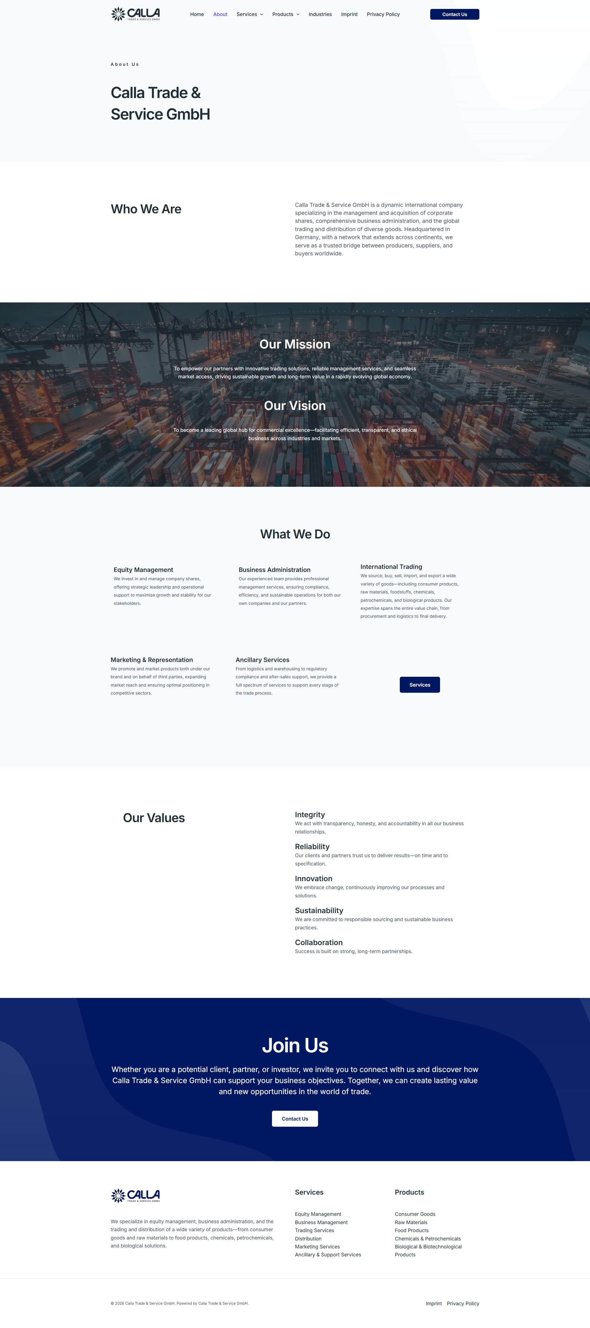 Calla Trade & Service Global Commerce Web Presence gallery image 2