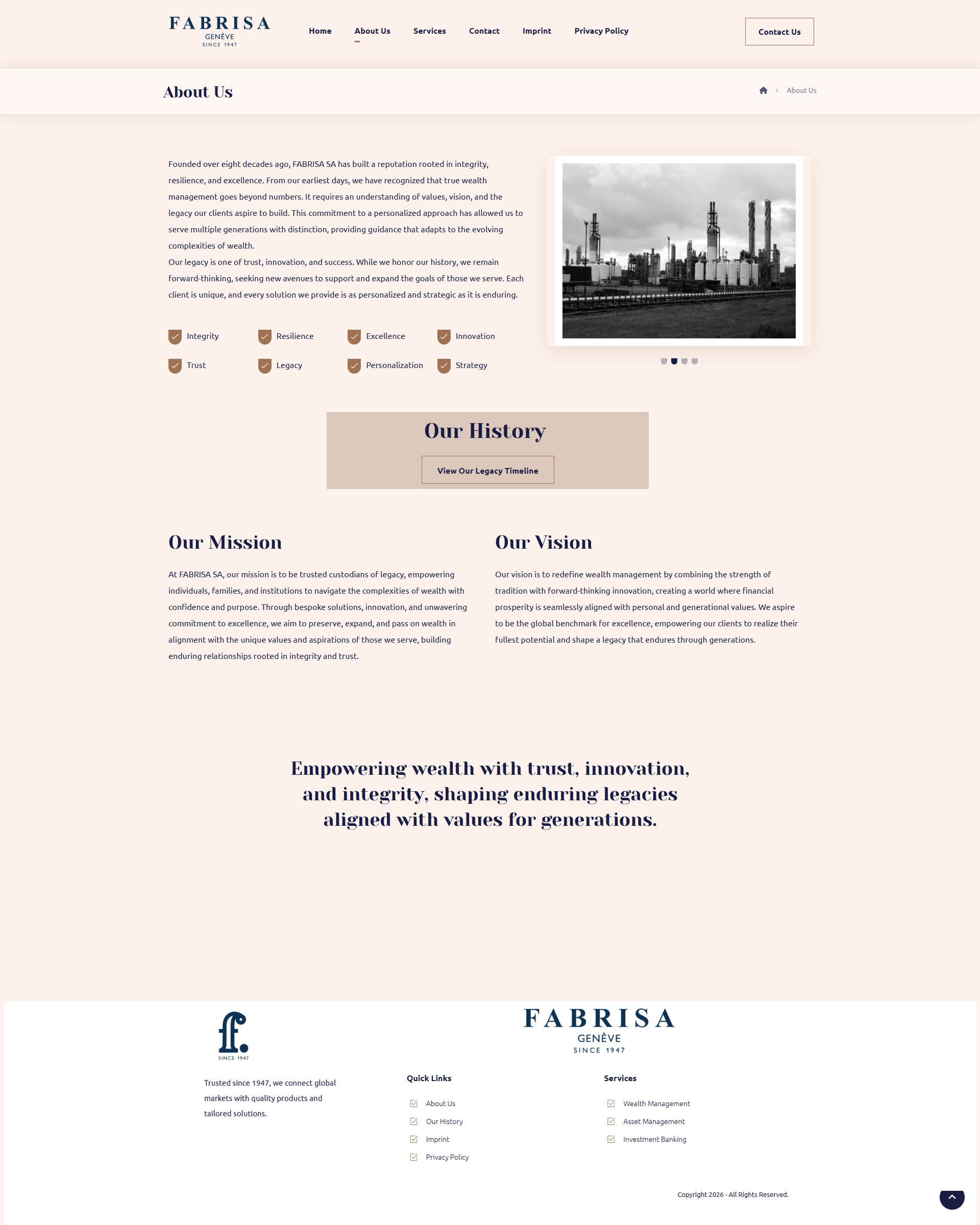 FABRISA SA Private Wealth & Advisory Web Presence gallery image 2