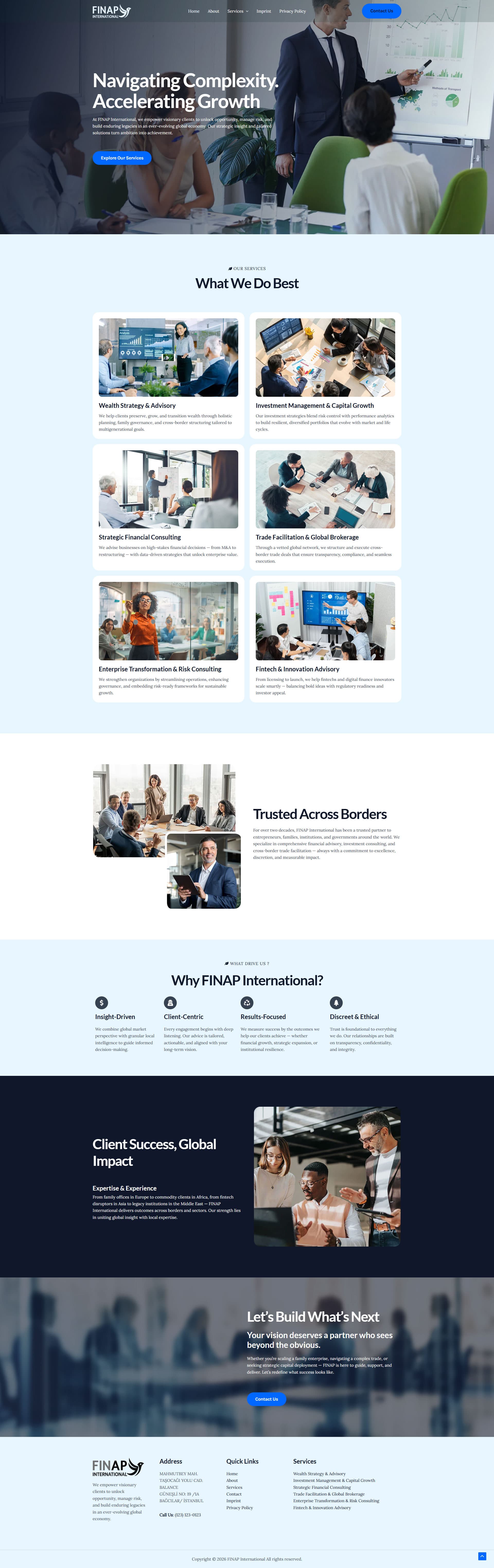 FINAP International Advisory & Growth Web Presence gallery image 1