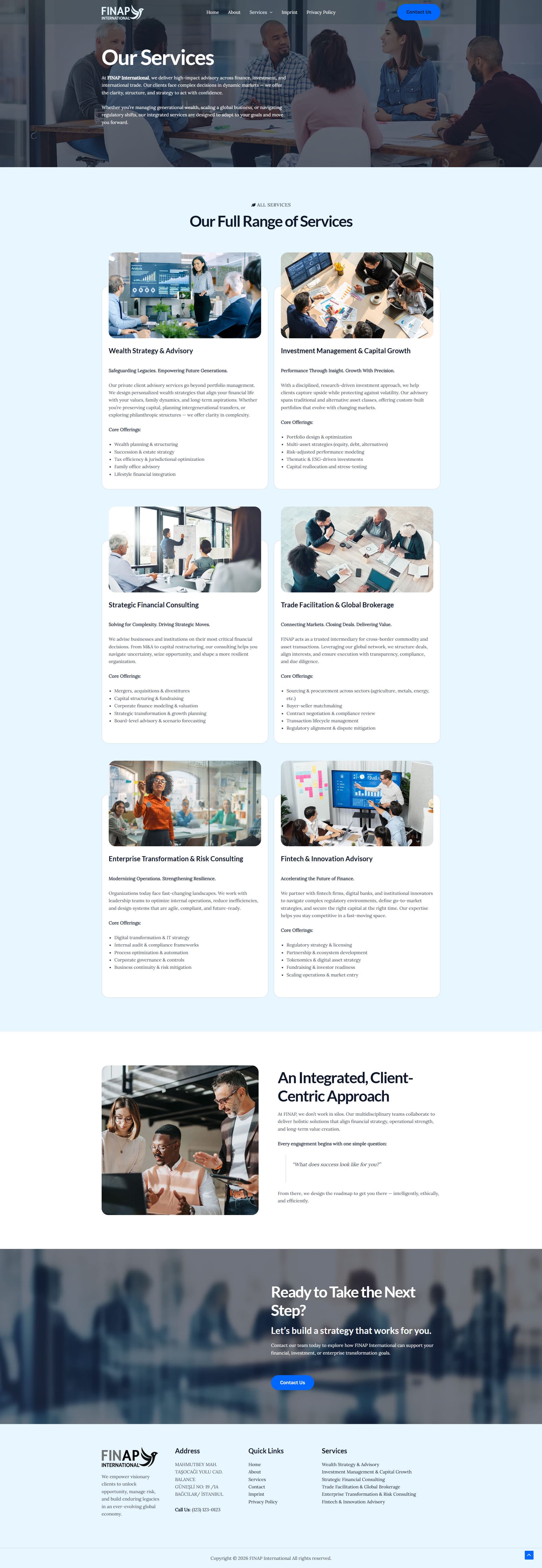 FINAP International Advisory & Growth Web Presence gallery image 3