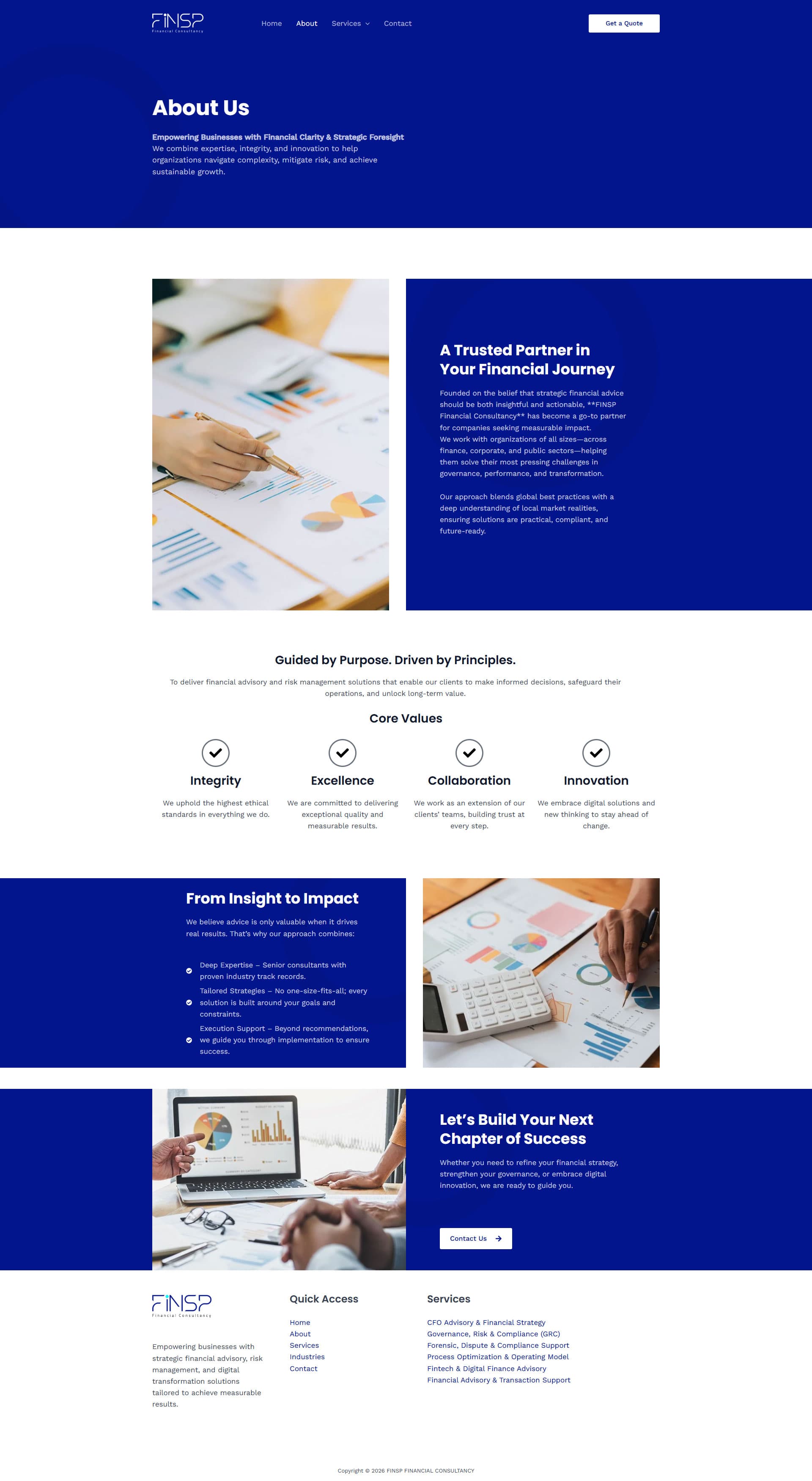 FINSP Financial Consultancy Corporate Web Presence gallery image 2