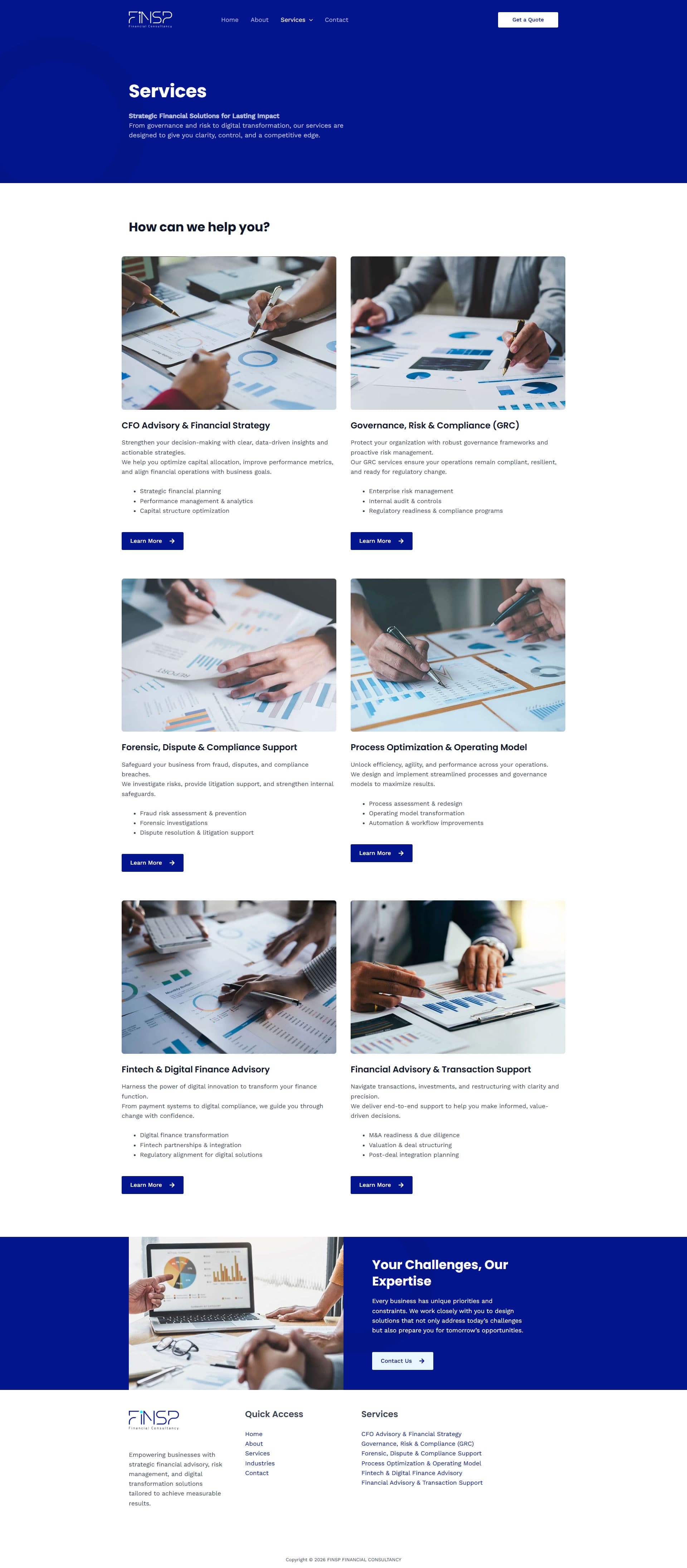 FINSP Financial Consultancy Corporate Web Presence gallery image 3