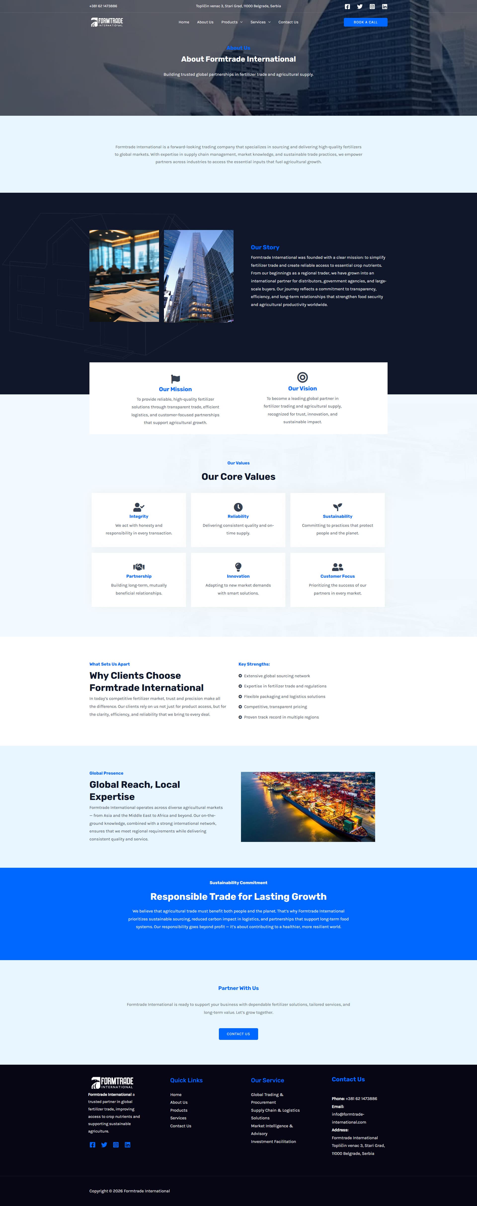 Formtrade International Fertilizer Trade Web Presence gallery image 2