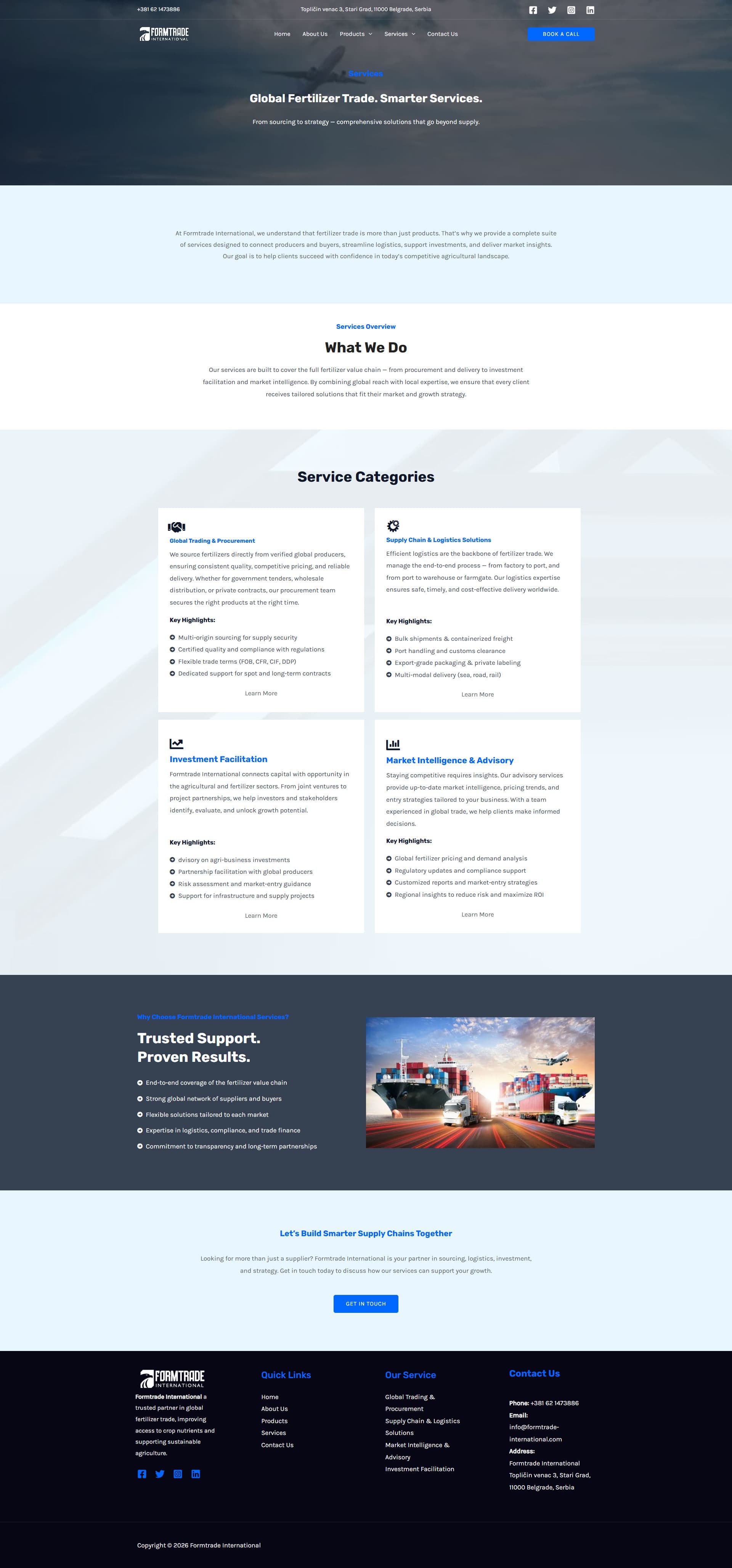 Formtrade International Fertilizer Trade Web Presence gallery image 3