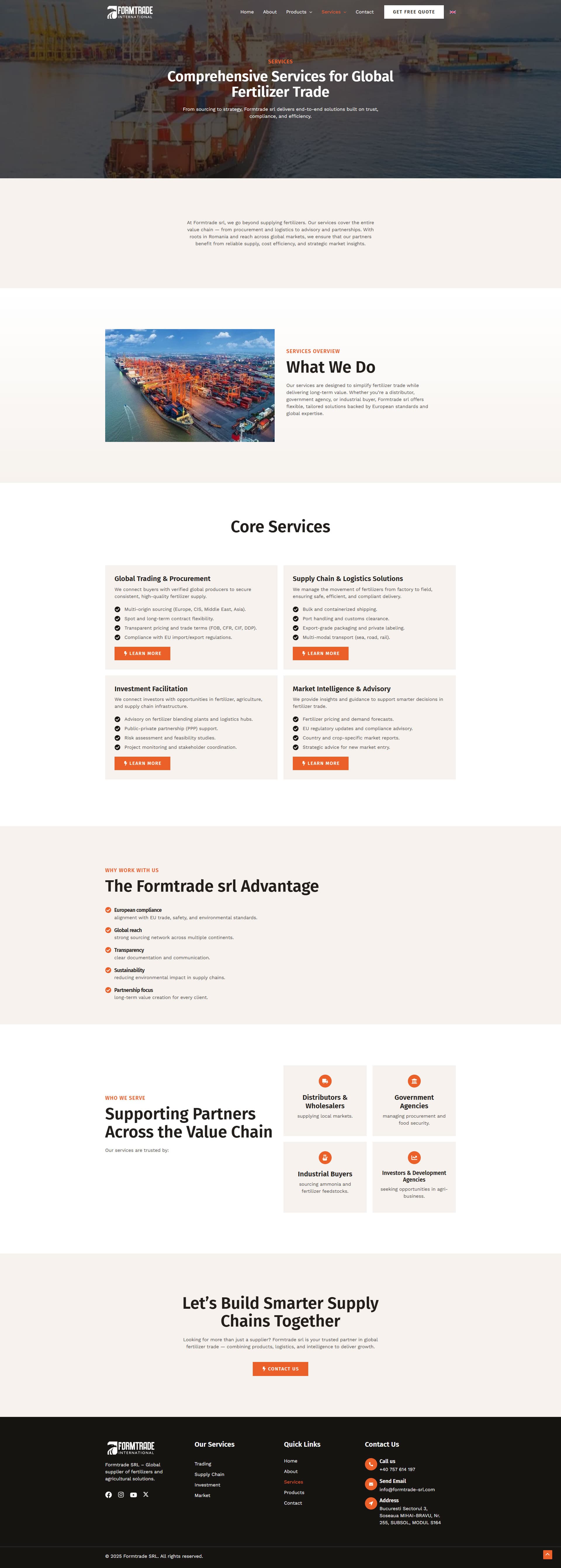 Formtrade SRL EU Fertilizer Trade Web Presence gallery image 3