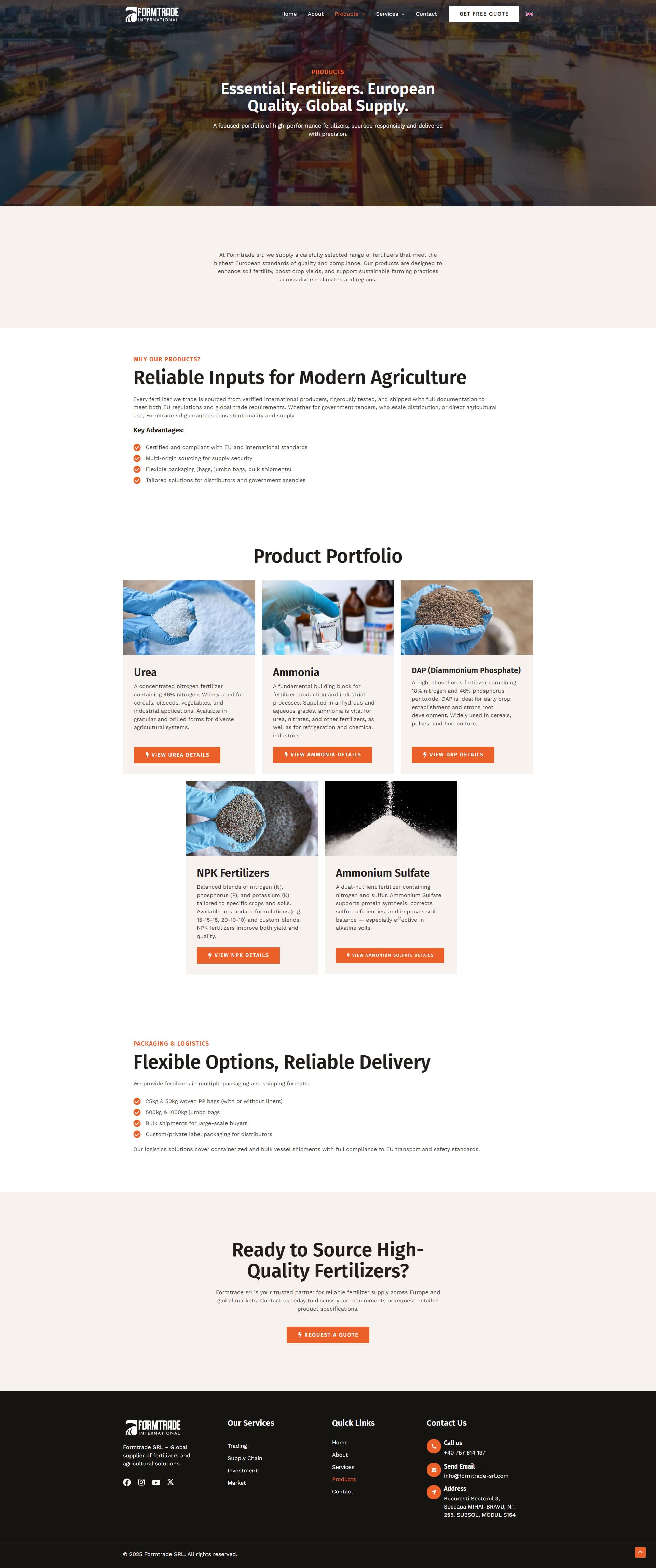 Formtrade SRL EU Fertilizer Trade Web Presence gallery image 4