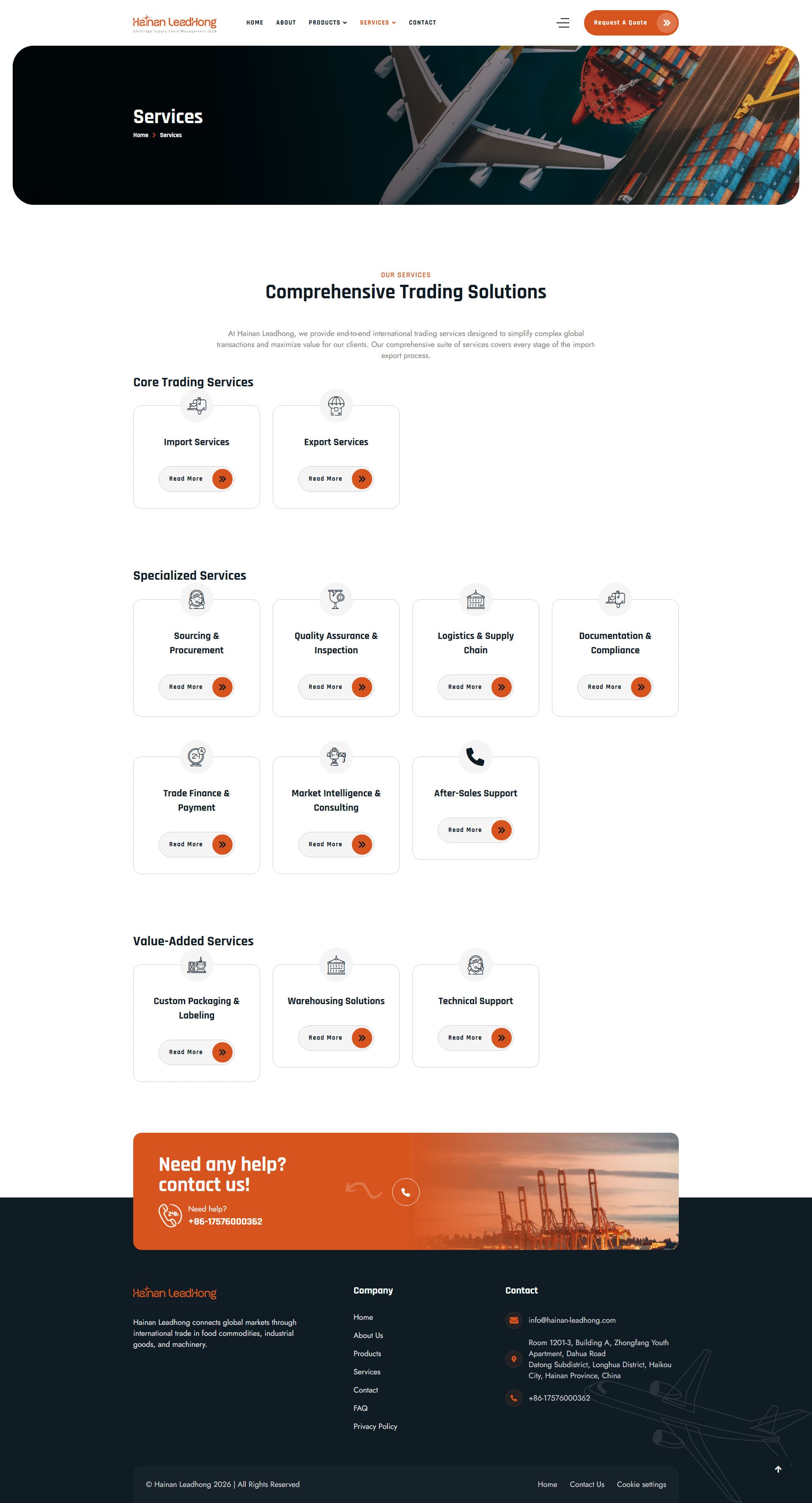 Hainan Leadhong Global Import & Export Web Presence gallery image 3