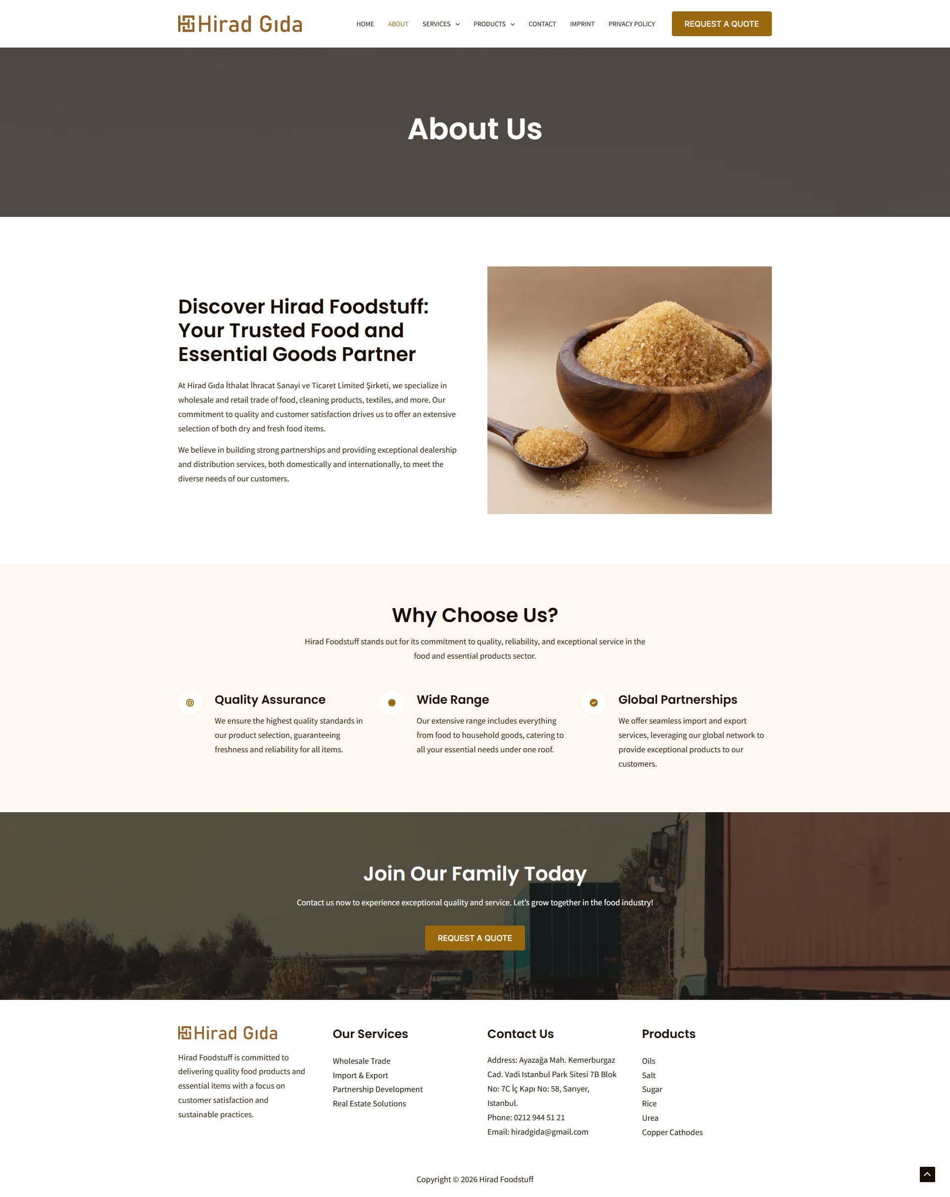 Hirad Foodstuff Trade & Distribution Web Presence gallery image 2