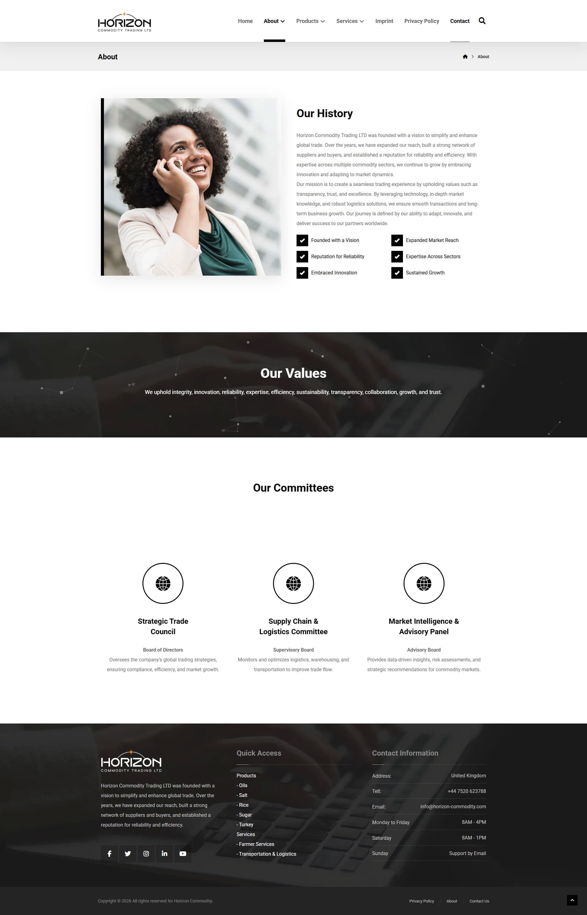 Horizon Commodity Global Trading Web Presence gallery image 2