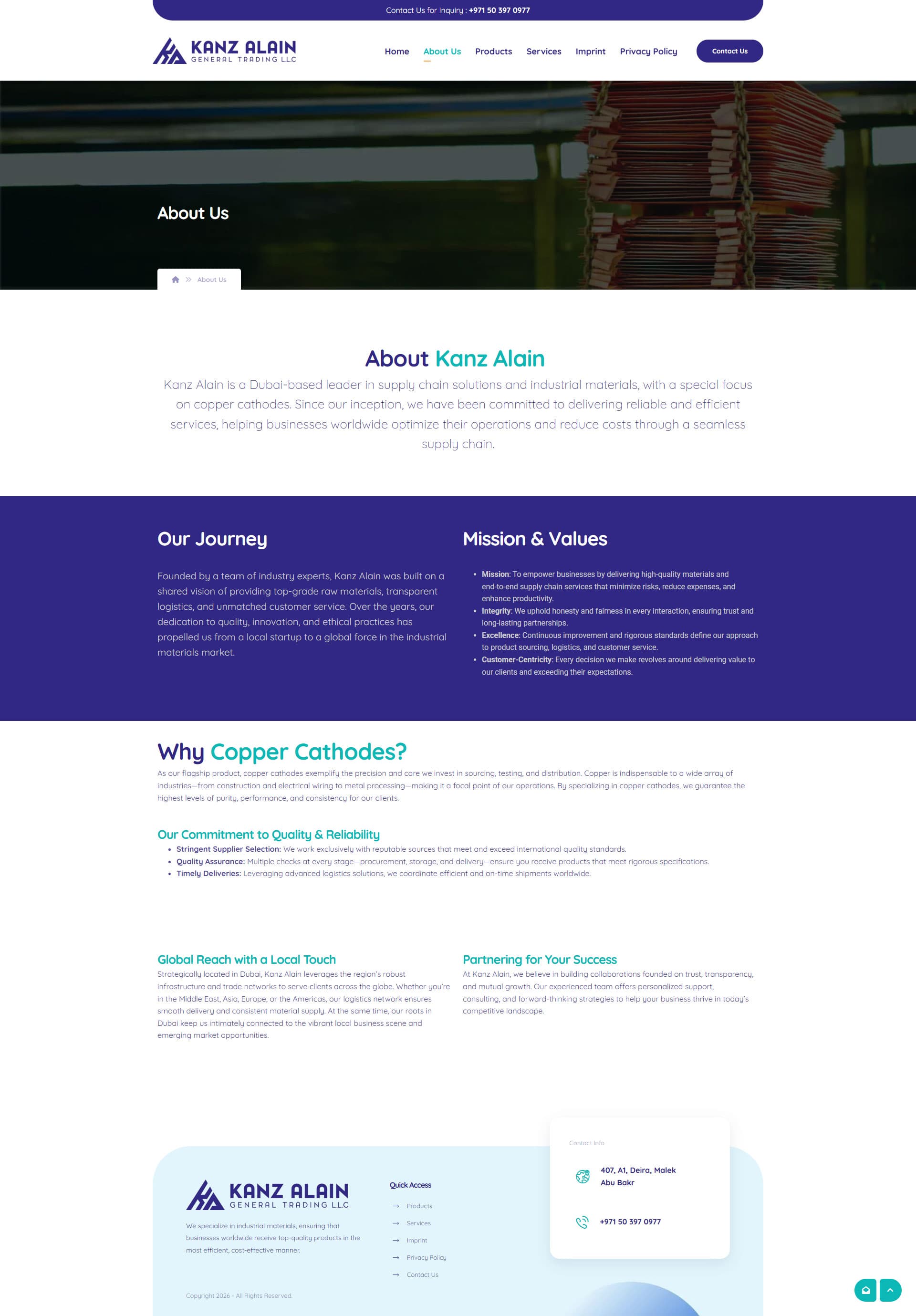 Kanz Alain Industrial Supply & Copper Web Presence gallery image 2