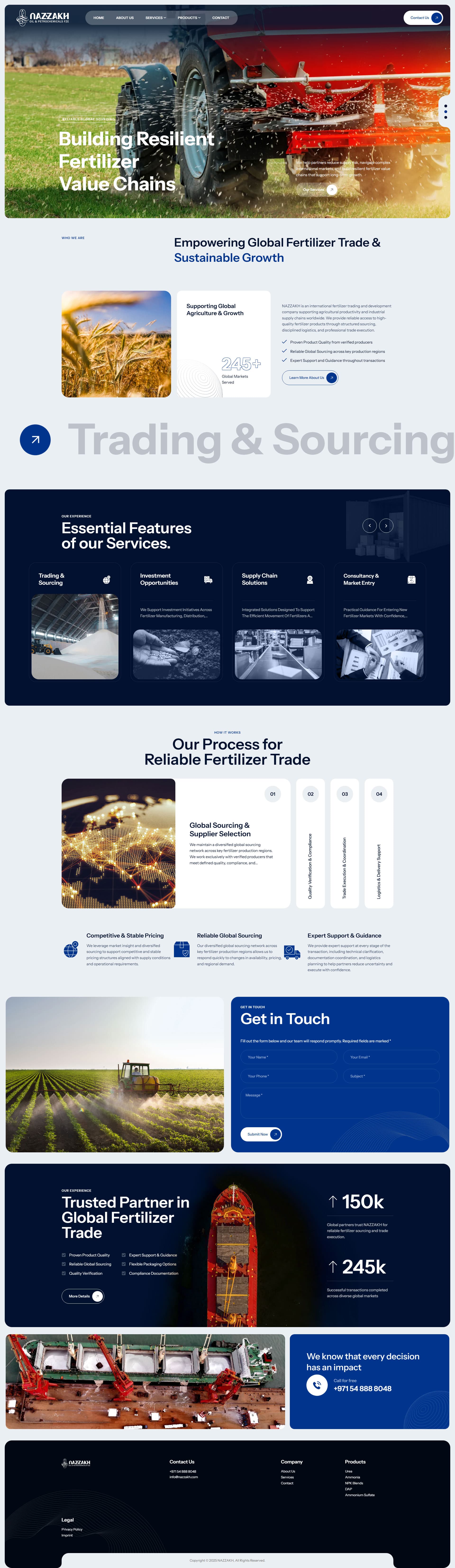 NAZZAKH Global Fertilizer Trade Web Presence gallery image 1