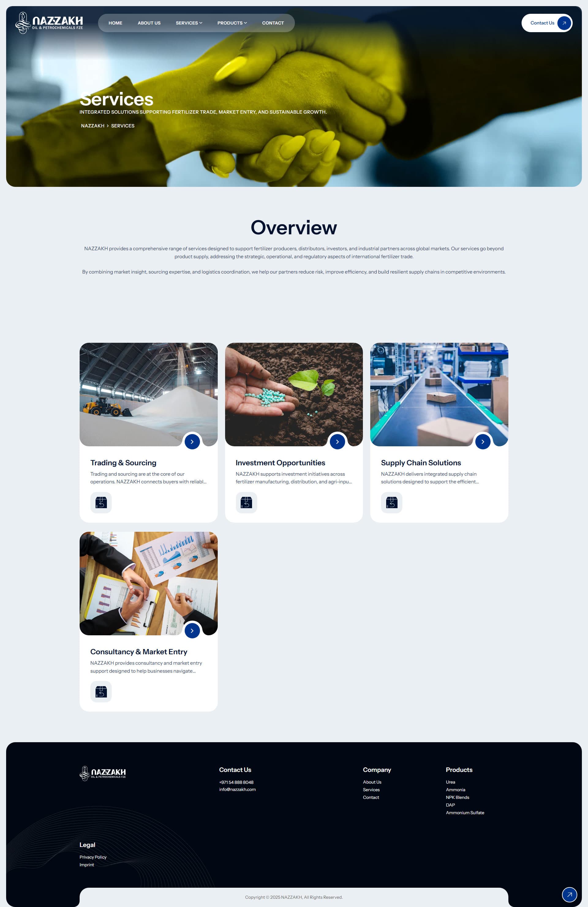 NAZZAKH Global Fertilizer Trade Web Presence gallery image 3