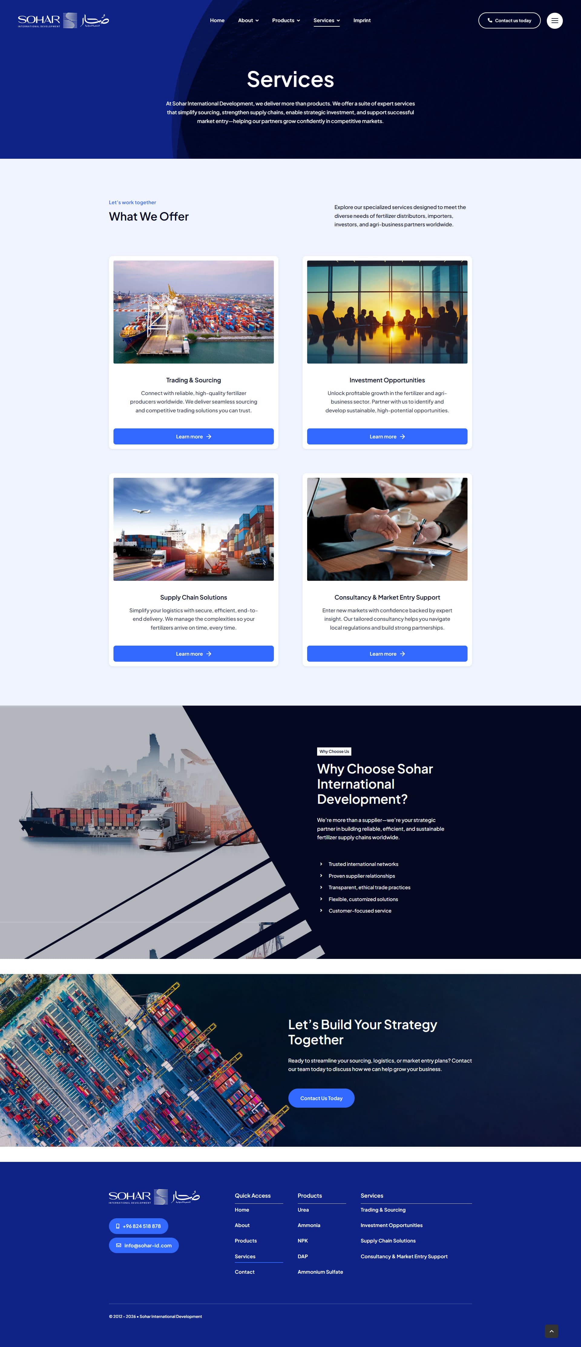 Sohar International Development Fertilizer Web Presence gallery image 3