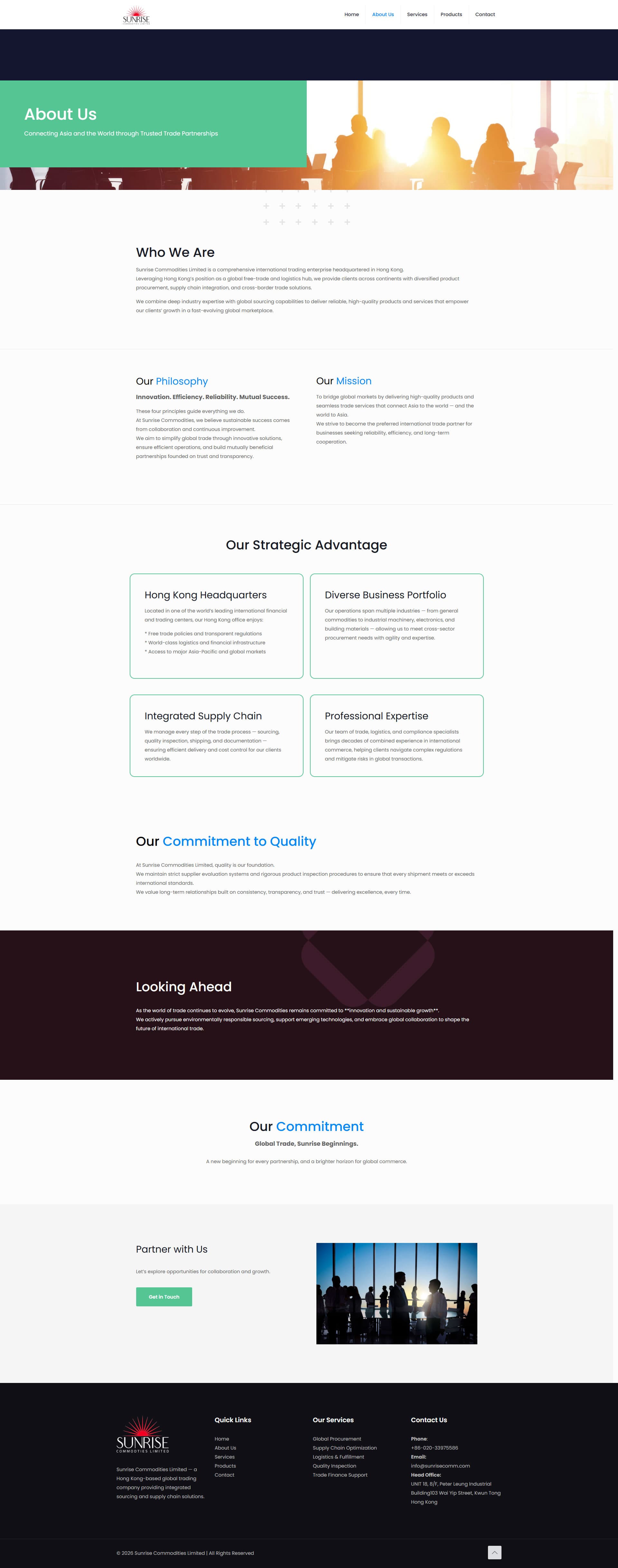 Sunrise Commodities Global Trade Web Presence gallery image 2