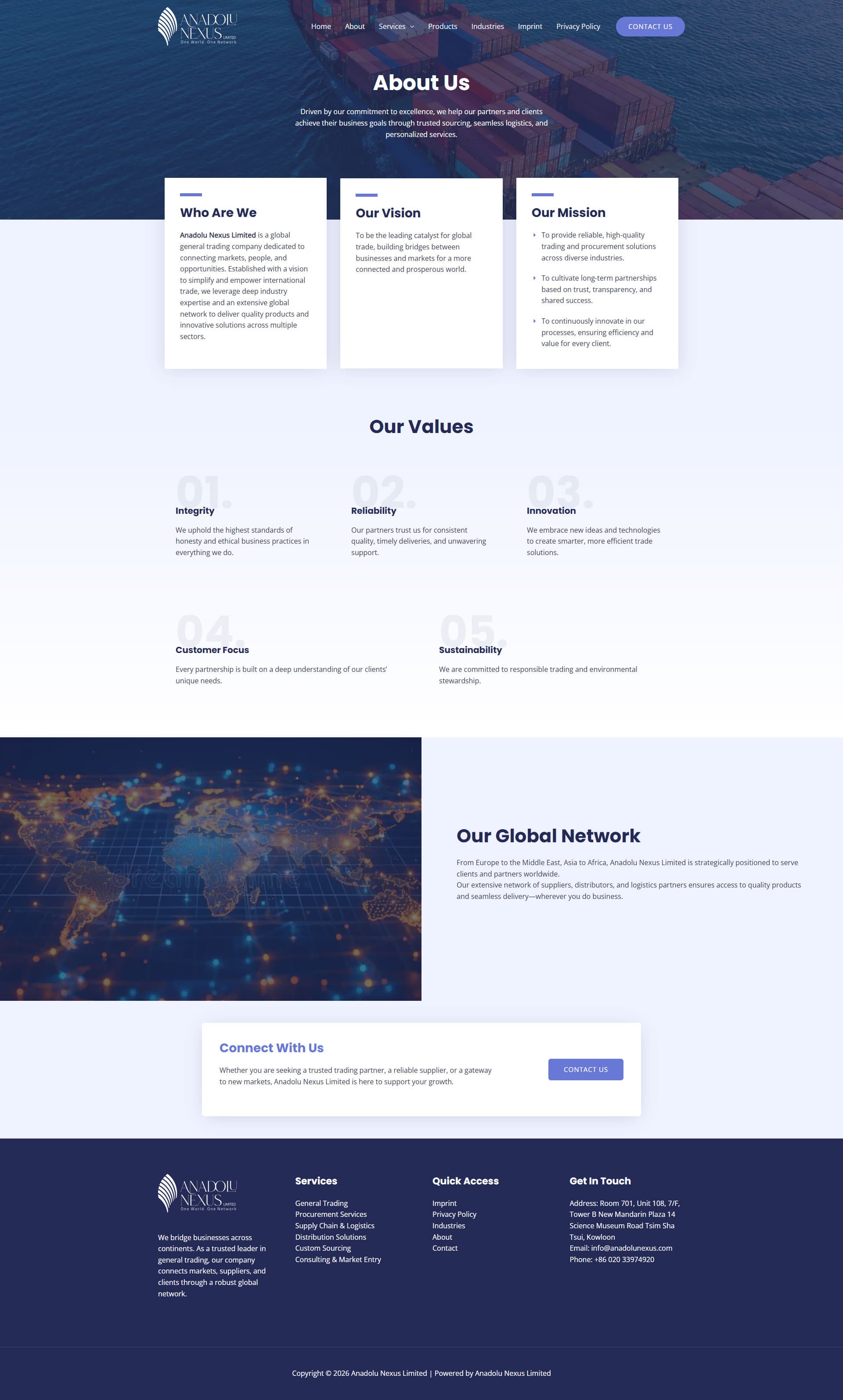 Anadolu Nexus Global Trade Web Presence gallery image 2