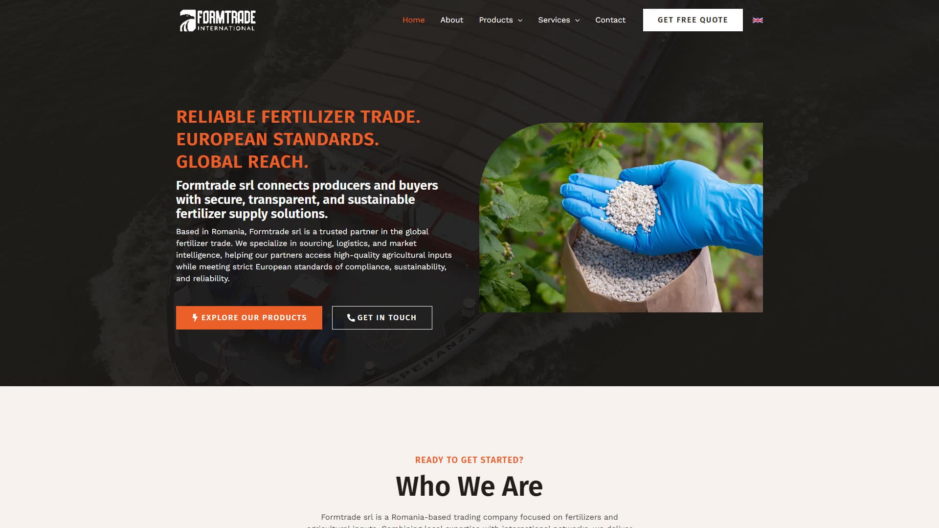 Formtrade SRL EU Fertilizer Trade Web Presence
