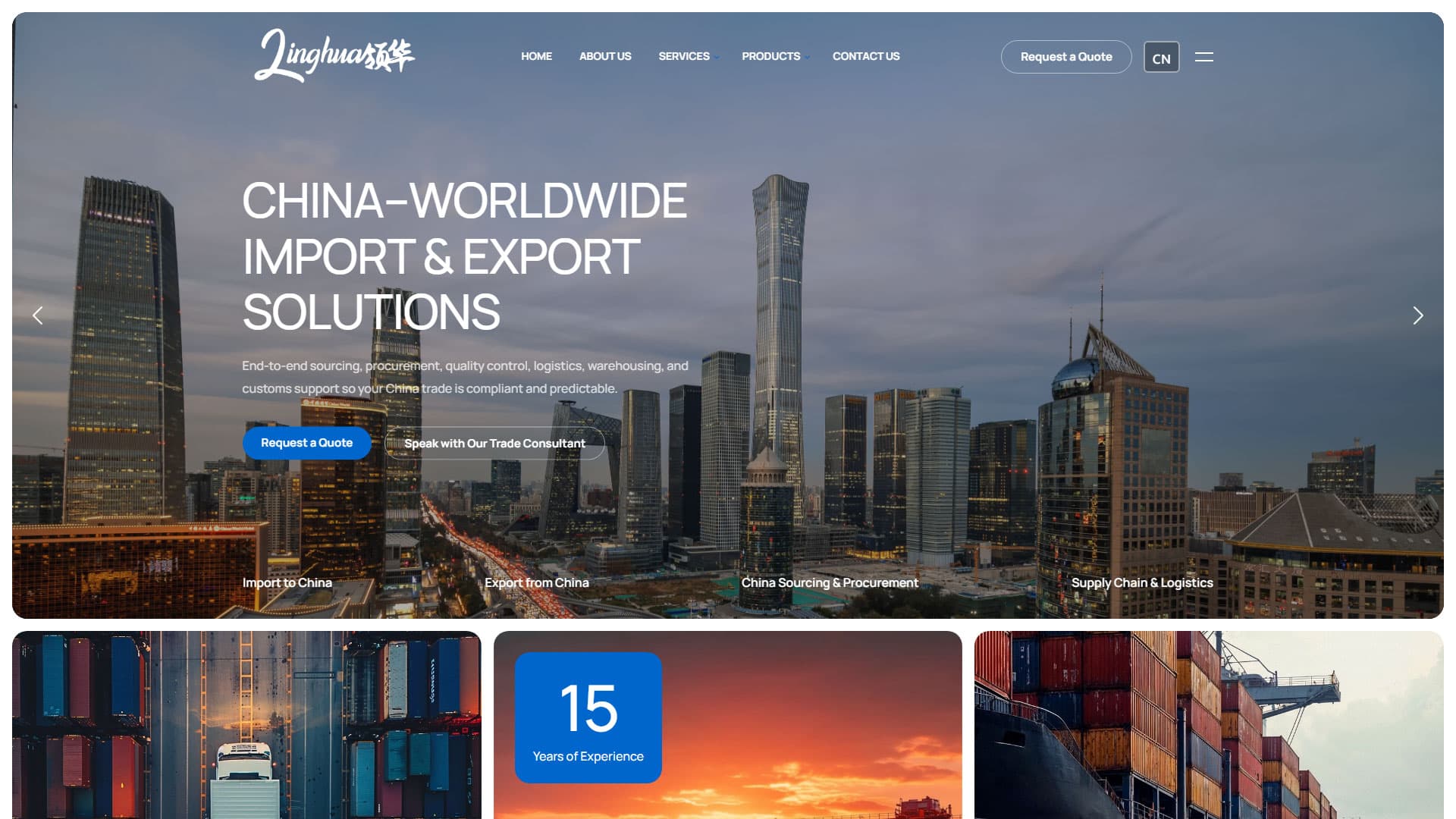 Linghua GSCM China–World Trade Web Presence