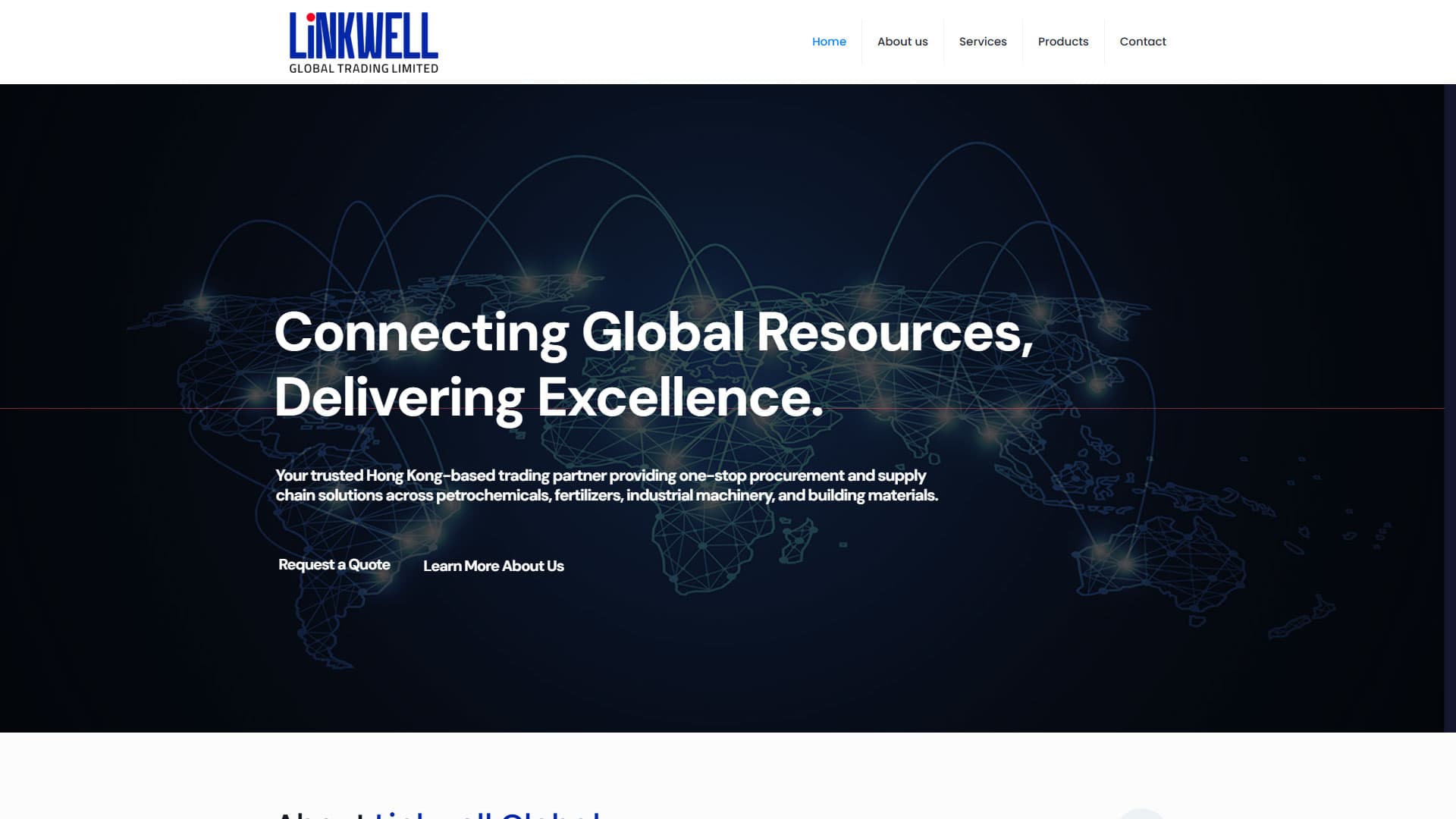 Link Well Global Trading Web Presence