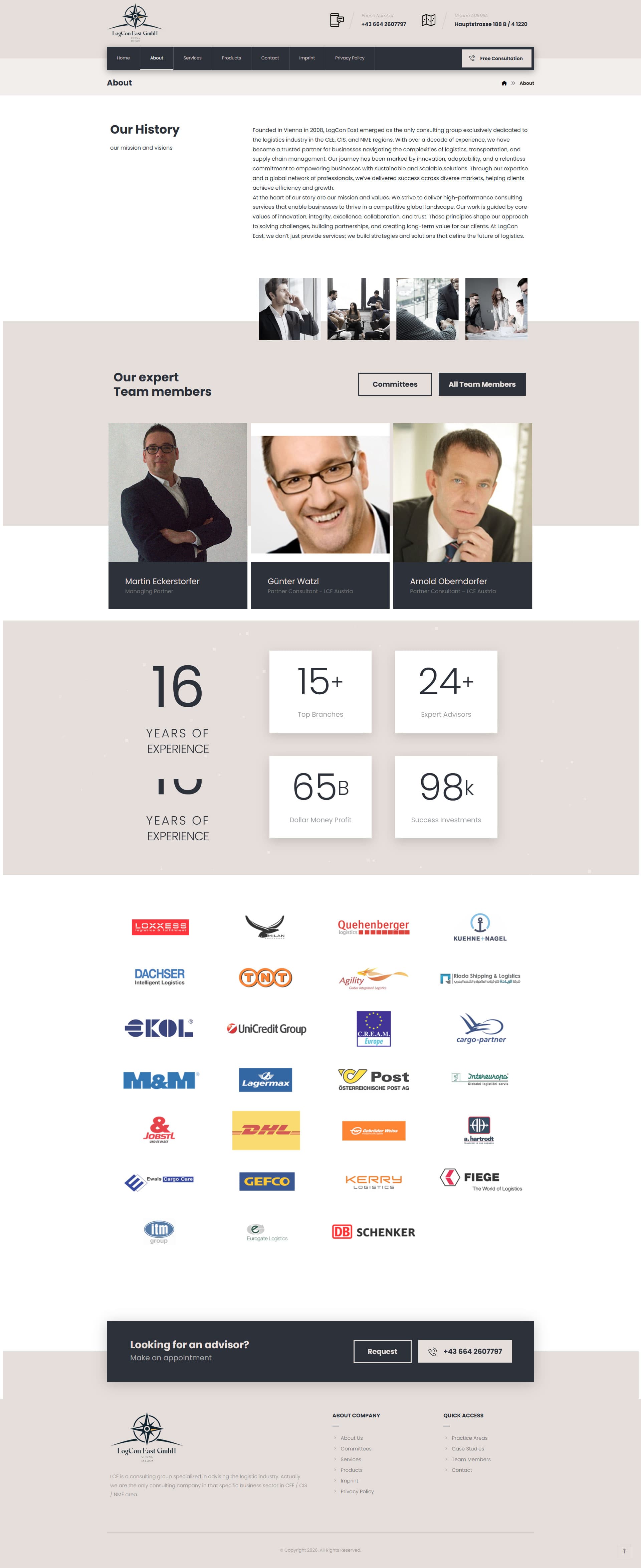 LogCon East Logistics Consulting Web Presence gallery image 2