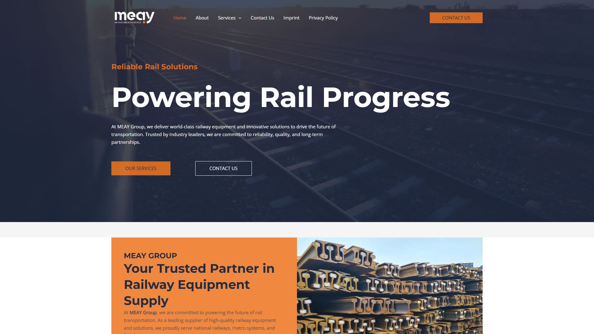 Meay Group Railway & Equipment Web Presence