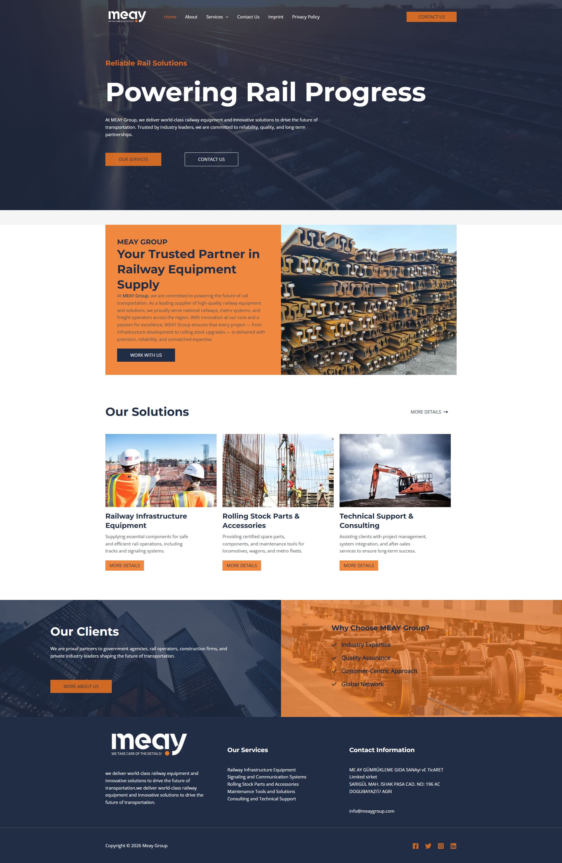 Meay Group Railway & Equipment Web Presence gallery image 1
