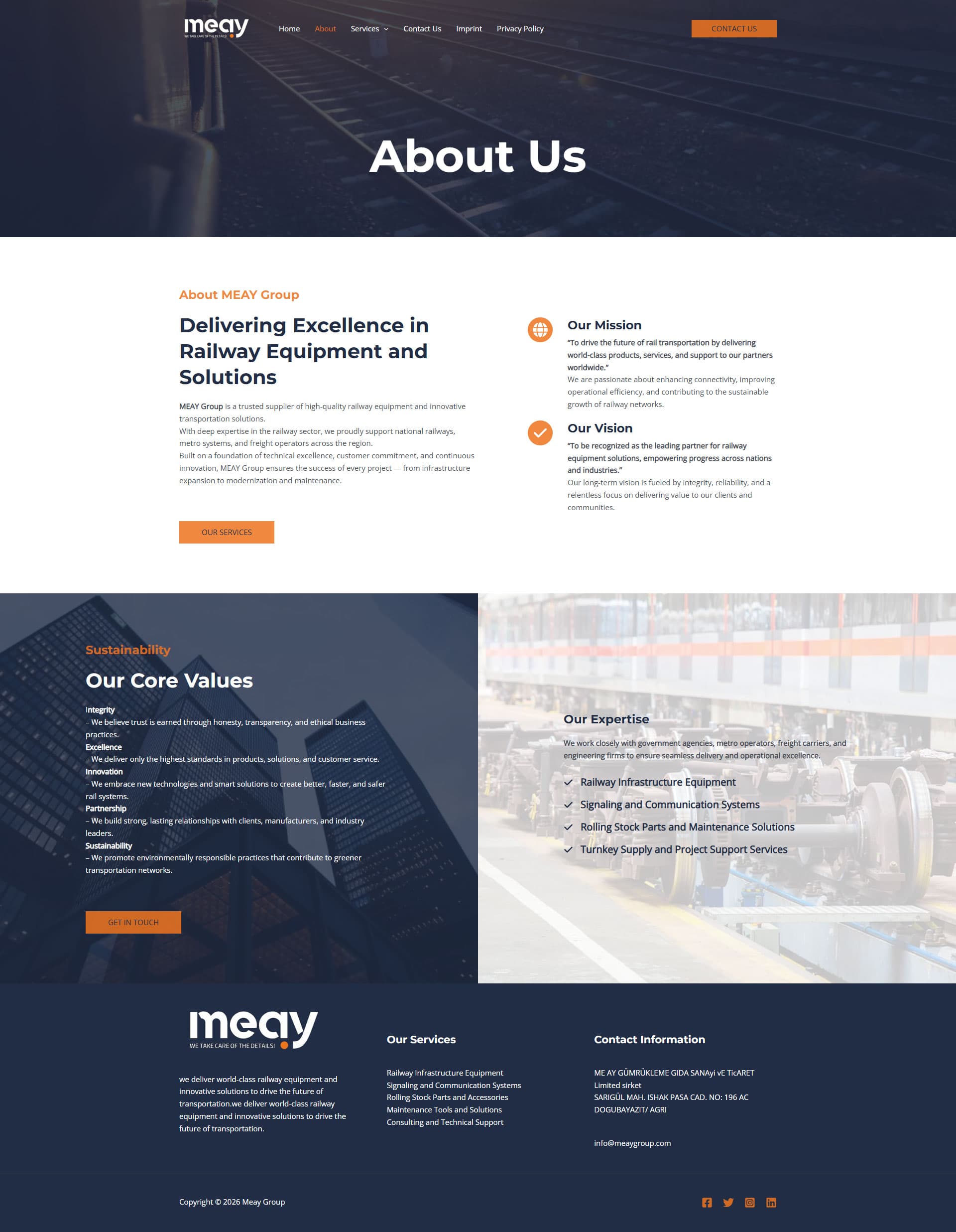 Meay Group Railway & Equipment Web Presence gallery image 2