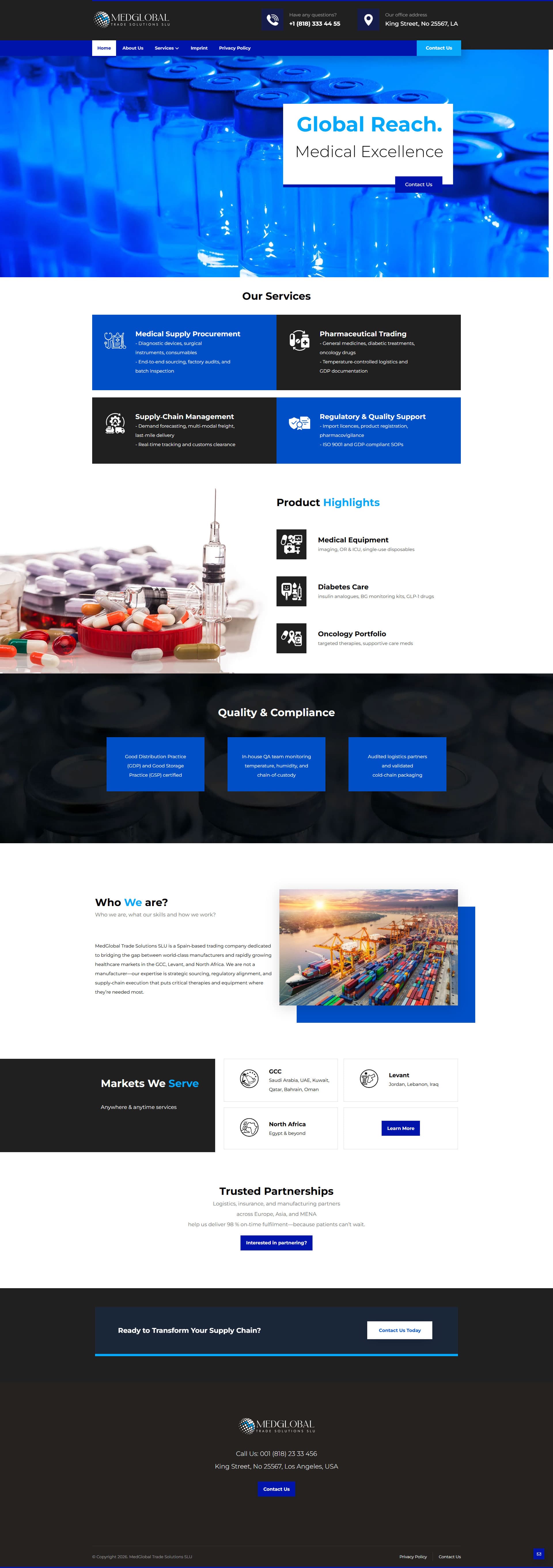 MedGlobal Trade Medical & Pharma Web Presence gallery image 1