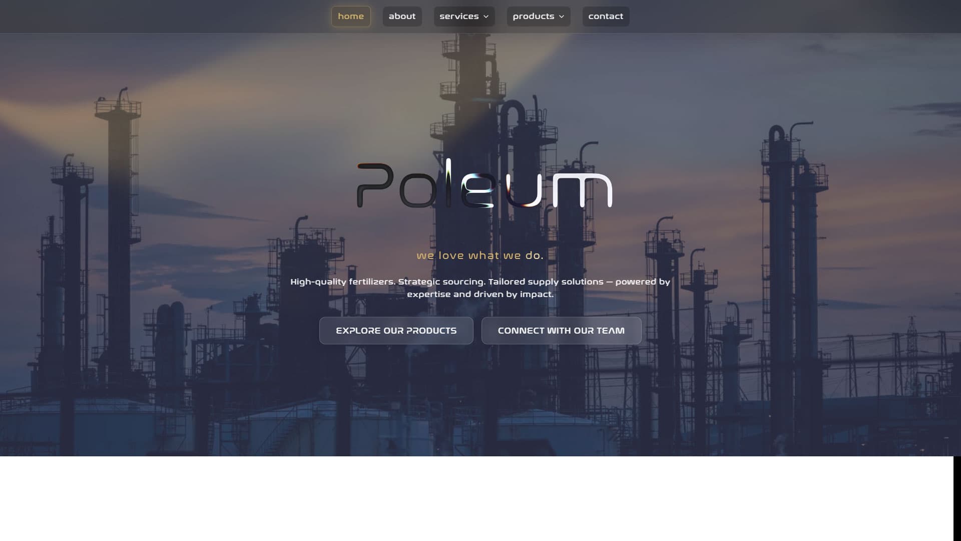 Poleum Global Fertilizer Trading Web Presence