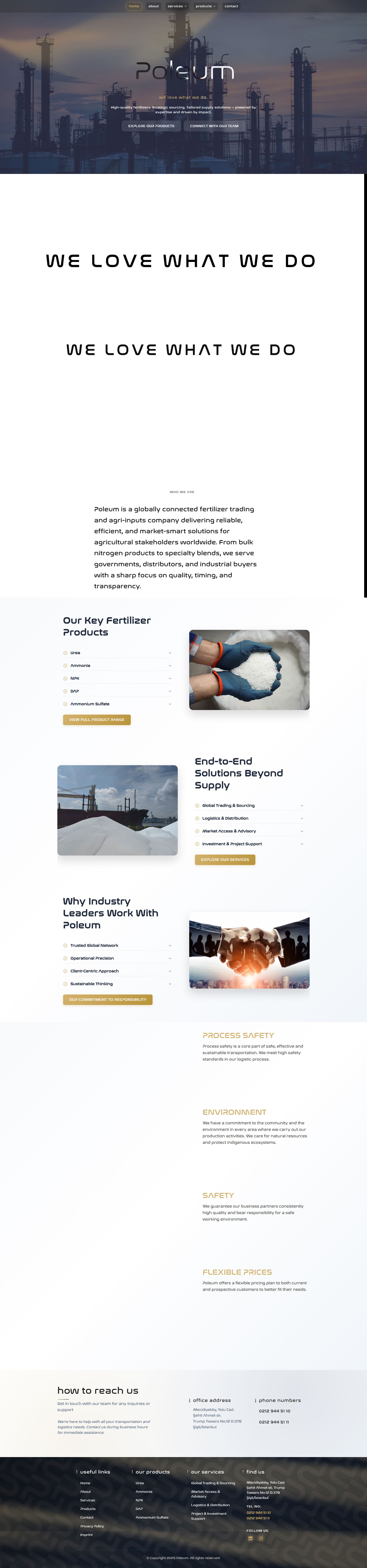 Poleum Global Fertilizer Trading Web Presence gallery image 1