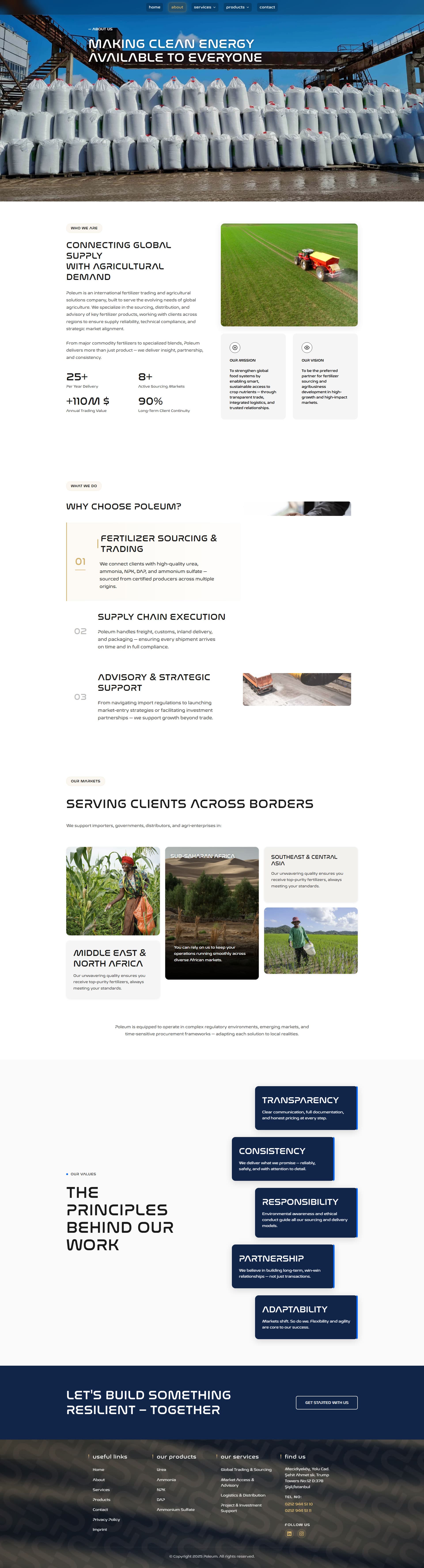 Poleum Global Fertilizer Trading Web Presence gallery image 2