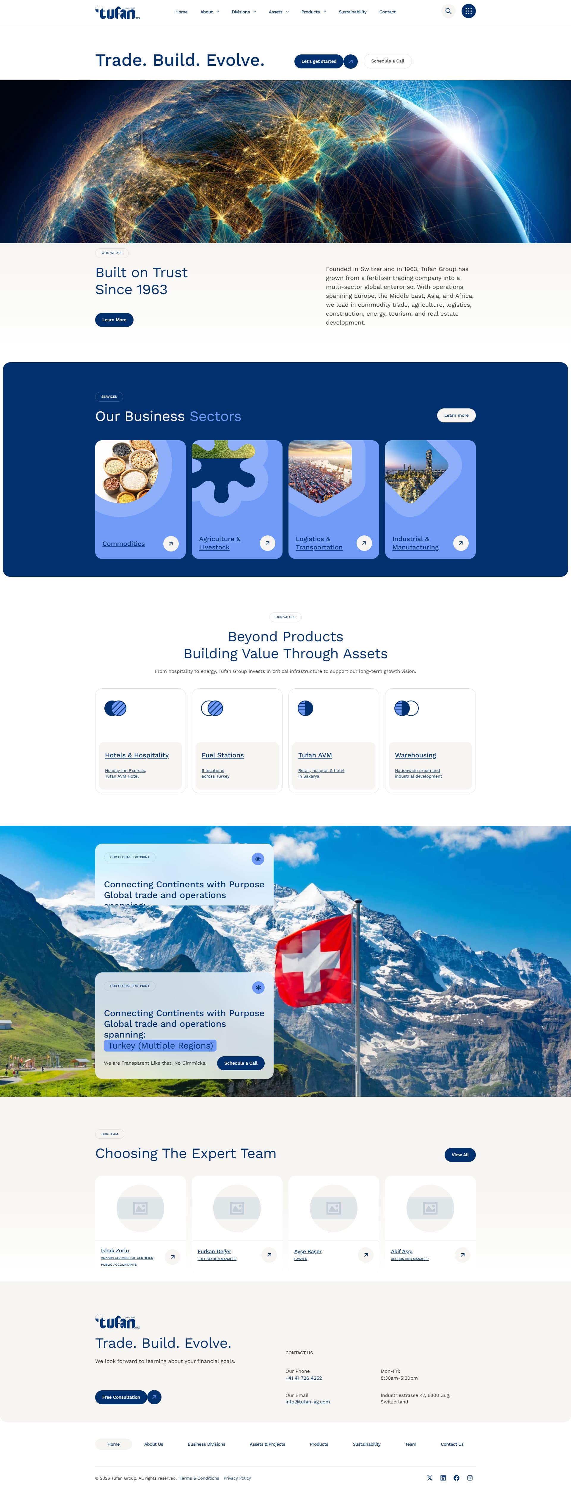 Tufan Group Multi-Sector Corporate Web Presence gallery image 1