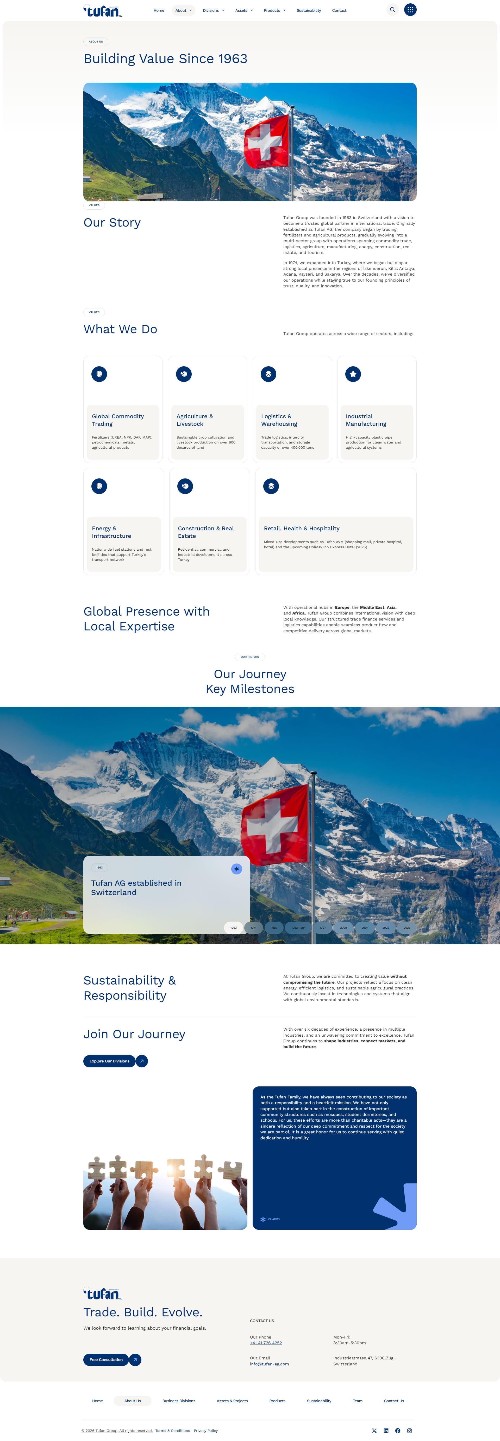 Tufan Group Multi-Sector Corporate Web Presence gallery image 2