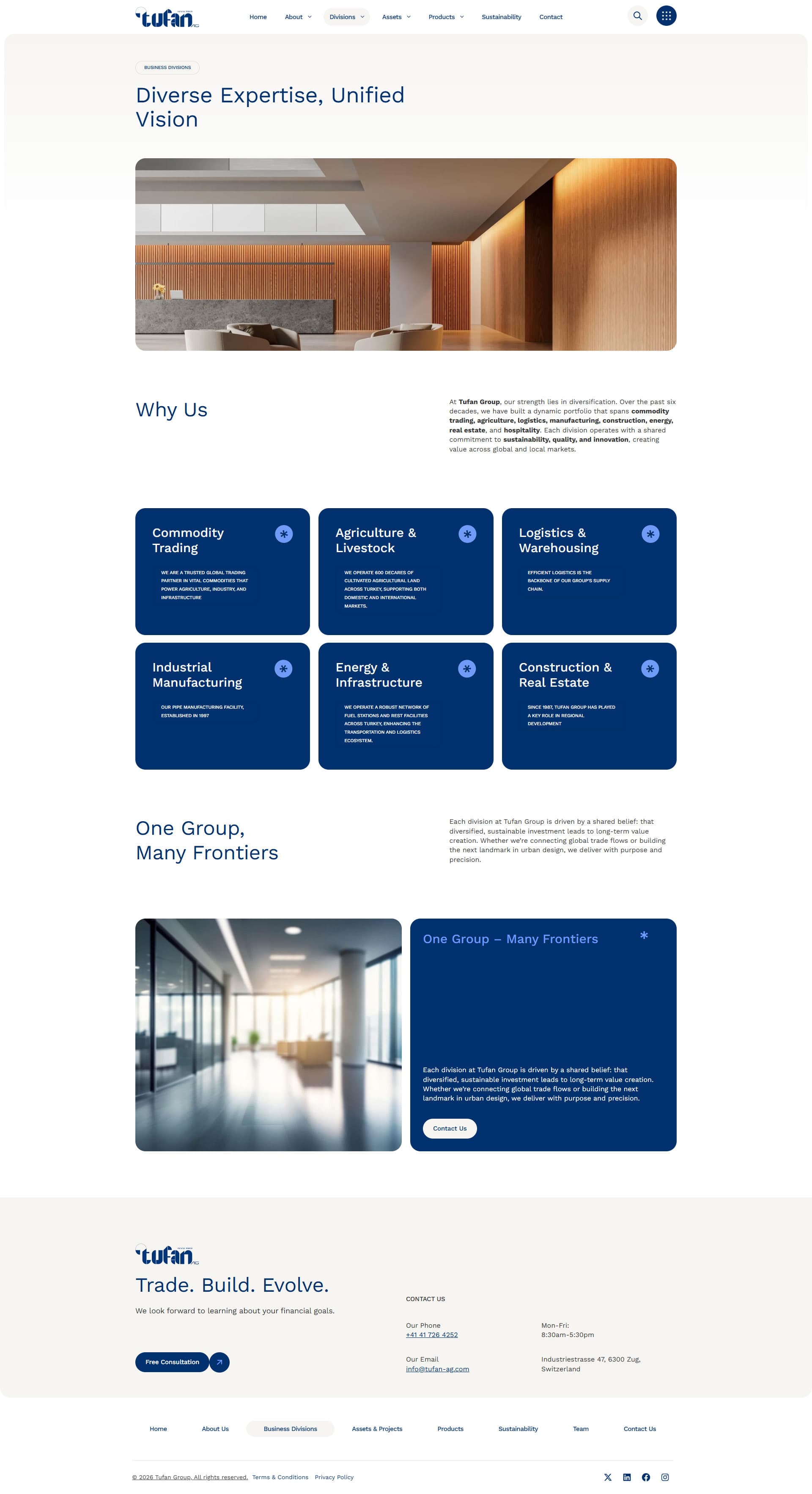 Tufan Group Multi-Sector Corporate Web Presence gallery image 3